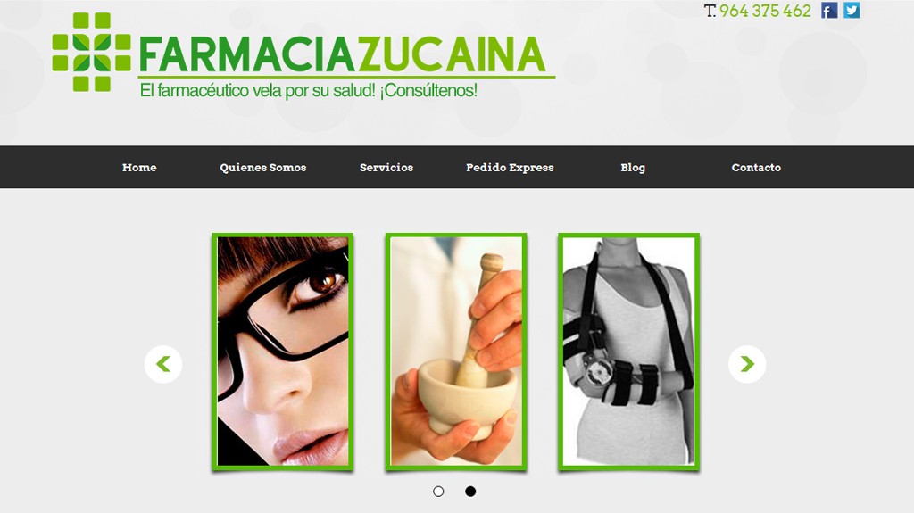 Web Farmacia Zucaina